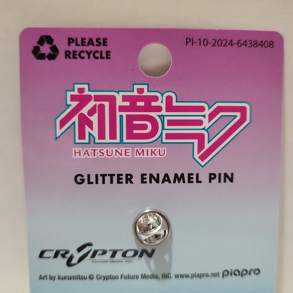 Hatsune Miku Glitter Enamel Pin Official Crypton Collectible Metal Lapel Badge - Picture 4 of 4
